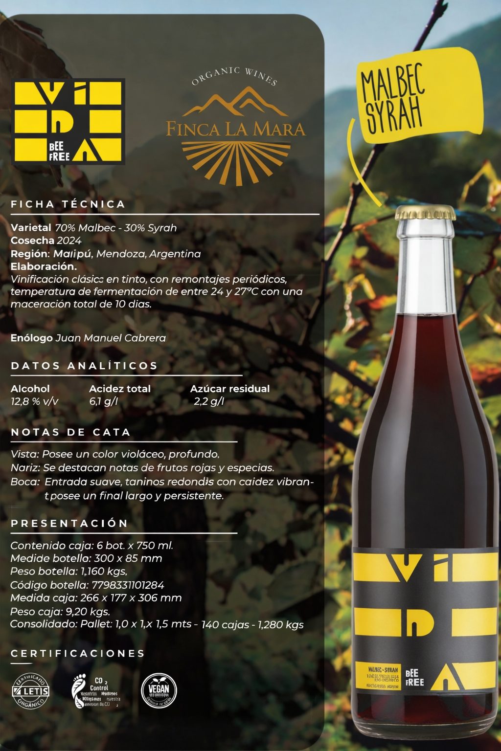 Fich tec Vida Malbec Syrah